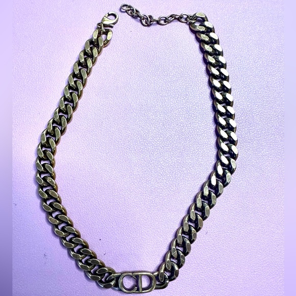 Repurposed DIOR Charm Choker Necklace - Picture 4 of 4